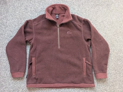 Vintage Lowe Alpine Fleece Herren Large Burgundy Aleuten Polartec Wandern Hiking