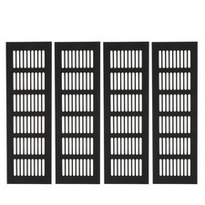 Cubierta de gabinete de rejilla de pared con persianas de ventilación de gabinete de aleación de 4 piezas