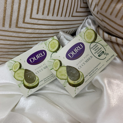 DURU Hydro Pure Cucumber Body Bar Soap Paraben-Free Sensitive Skin 3.75 oz