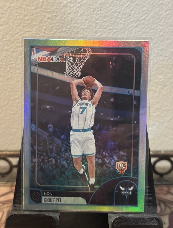 2025-26 Topps NBA Hoops Kon Knueppel RC Holo Foil Base Rookie Charlotte Hornets