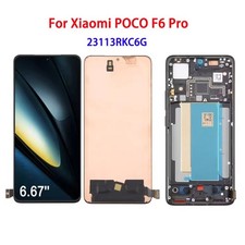 Original For Xiaomi POCO F6 Pro 23113RKC6G AMOLED Display Touch Screen Digitizer