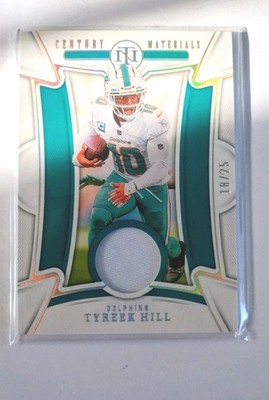 /25 Tyreek Hill 2022 NationalTreasures Century Materials Holo Silver
