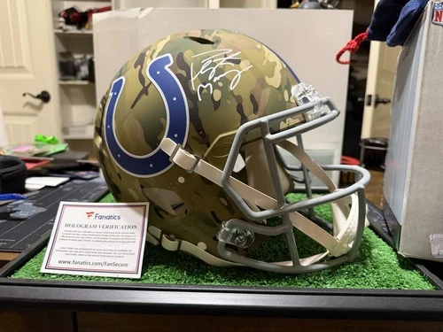 Peyton Manning Indianapolis Colts Fanatics Authentic Autographed Riddell CAMO