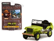 GLT38020-A Greenlight 1942 Willys MB Jeep Help Smokey Prevent Forest Fires Smoke