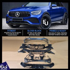 AMG LOOK STYLE FRONT BUMPER CONVERSION FOR MERCEDES GLC C253 X253 FACELIFT 20-23