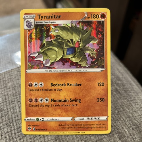 Tyranitar - Holo - 88/189 Darkness Ablaze - Pokémon TCG - 2020
