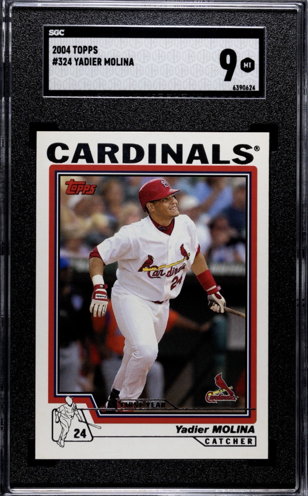 2004 TOPPS YADIER MOLINA RC SGC 9 LOW POP