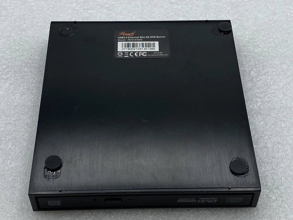 Rosewill Slim 8X Portable USB DVD+/-RW Burner w/LED 8.5GB DL DVD±RW ROD-EX002 - Image 3 of 4