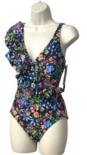 Profile by Gottex Womens Ruffle One-Piece 10