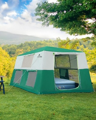 10.8'x9'x6.5' Inflatable Tents for Camping, Portable 4/6/8 Person Blow Up Air...