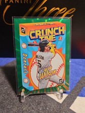 2026 Panini Donruss Baseball Crunch Time Jacob Wilson Green Laser Parallel