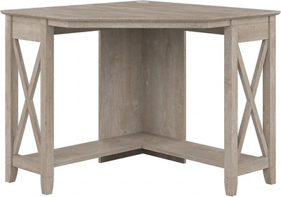 Key West Small Corner Desk in Washed Gray