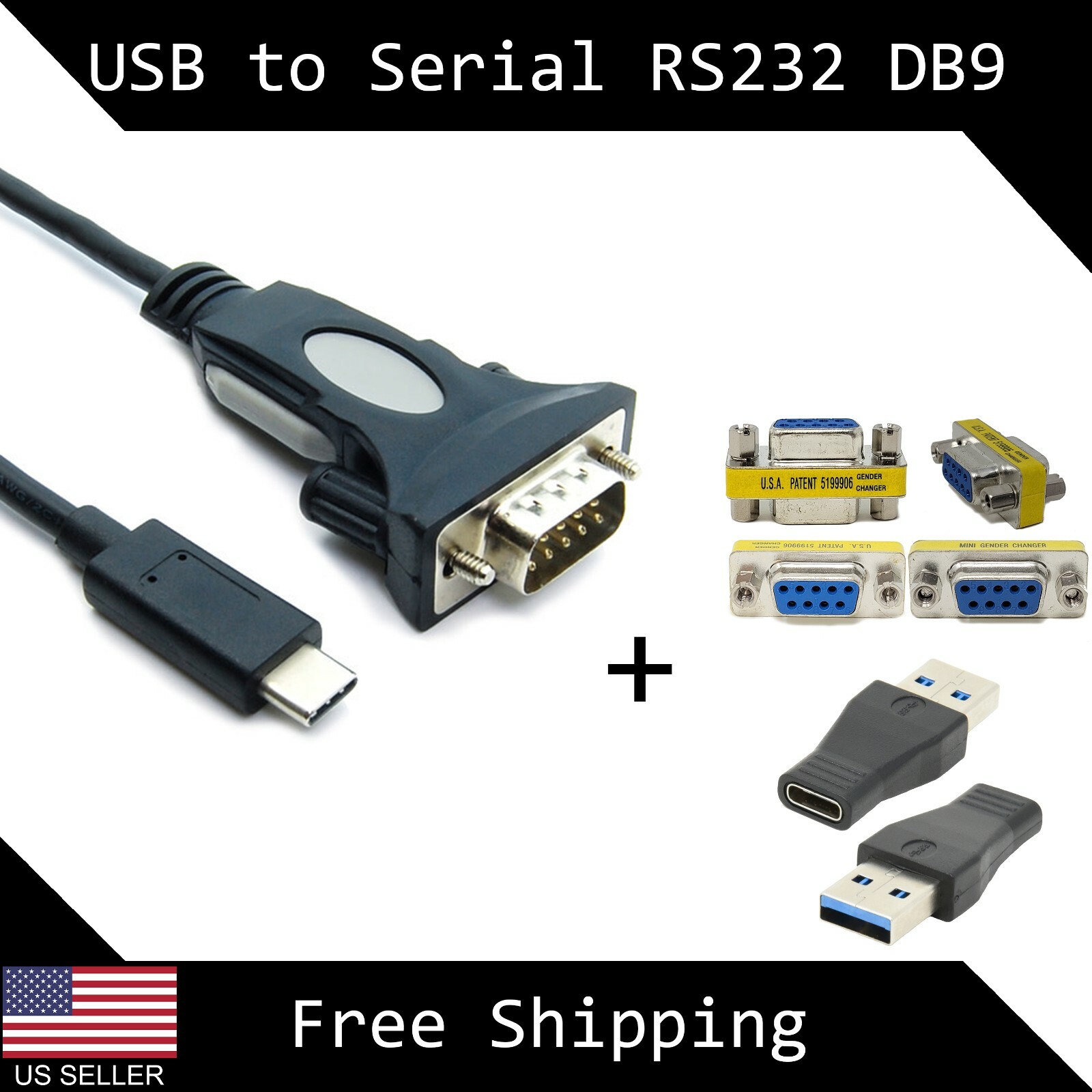 Kentek USB 2.0 Type A Male To Mini DIN 6 Pin Female Keyboard Mouse Adapter M /F Converter Port Saver Gender Changer Coupler For PC MAC Computer Logitech