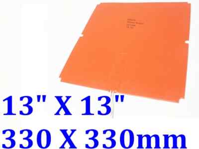 Silicone Heater Tronxy X5S 3D Printer HeatBed Upgrade 13'' X 13'' 330 X 330mm 750W
