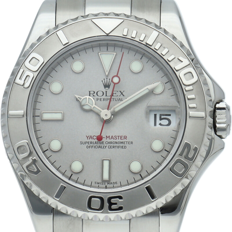 ROLEX Yachtmaster Boys Watch Rolesium 168622(F) PT/Stainless Steel