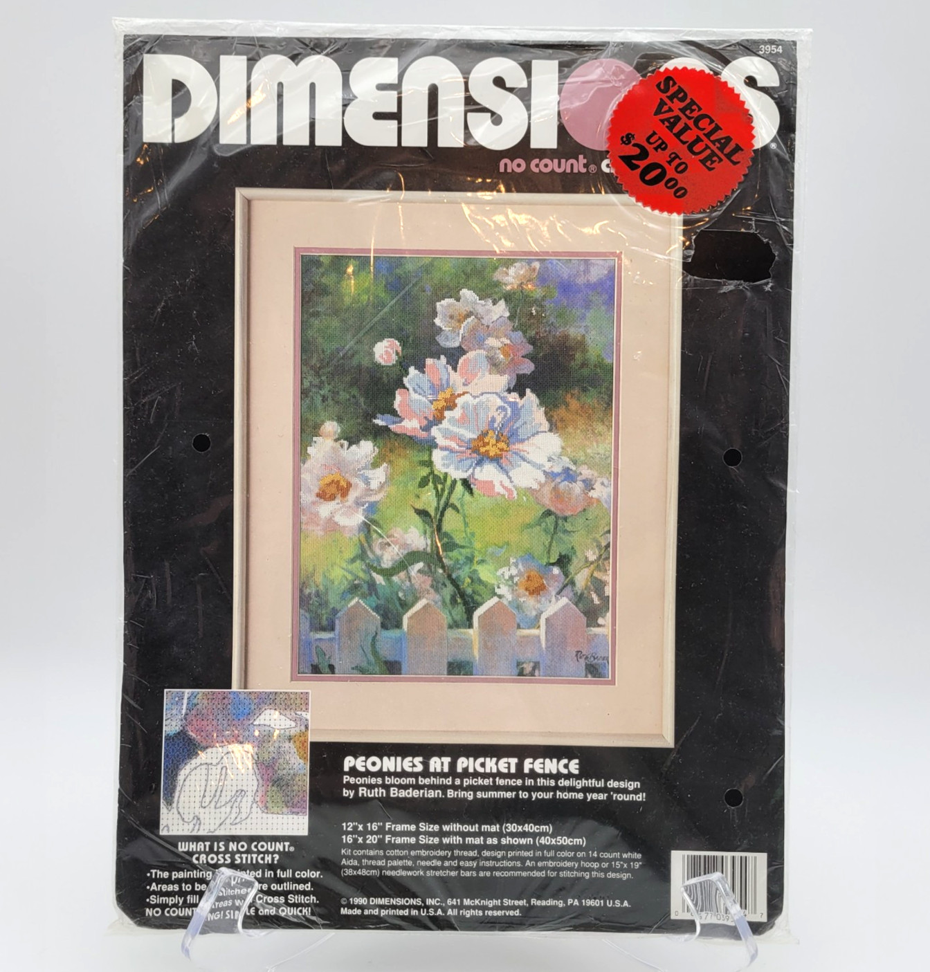 Kit 1990 Peonies At Picket Fence #3954