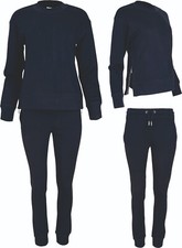 Ladies Womens Tracksuit Jogging Joggers Sweat Shirt Top Hoody Organic Cotton NEW