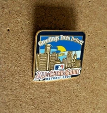 Greetings from Detroit /2005 AS All Star Game lapel pin MLB Tigers c35621