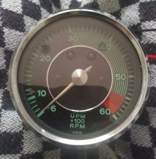 Porsche 355 356 Super 90 Vdo Tachometer Rev Counter Gauge - Genuine Original Porsche 355 356 Super 90 Vdo Tachometer Rev Counter Gauge - Genuine Original