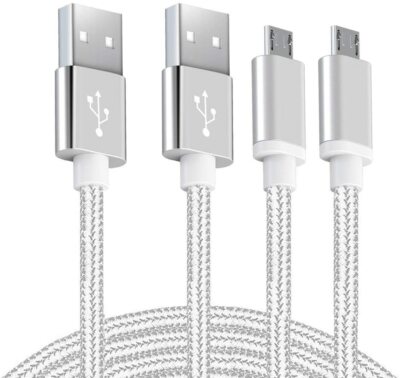 2 x 6Ft Micro USB Charging Cable Data Sync Charger Cord for Android Samsung LG