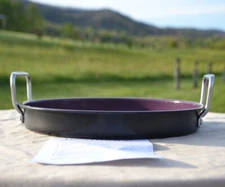 Technique 12" Round BBQ Pan with Ceramic Non Stick - Eggplant