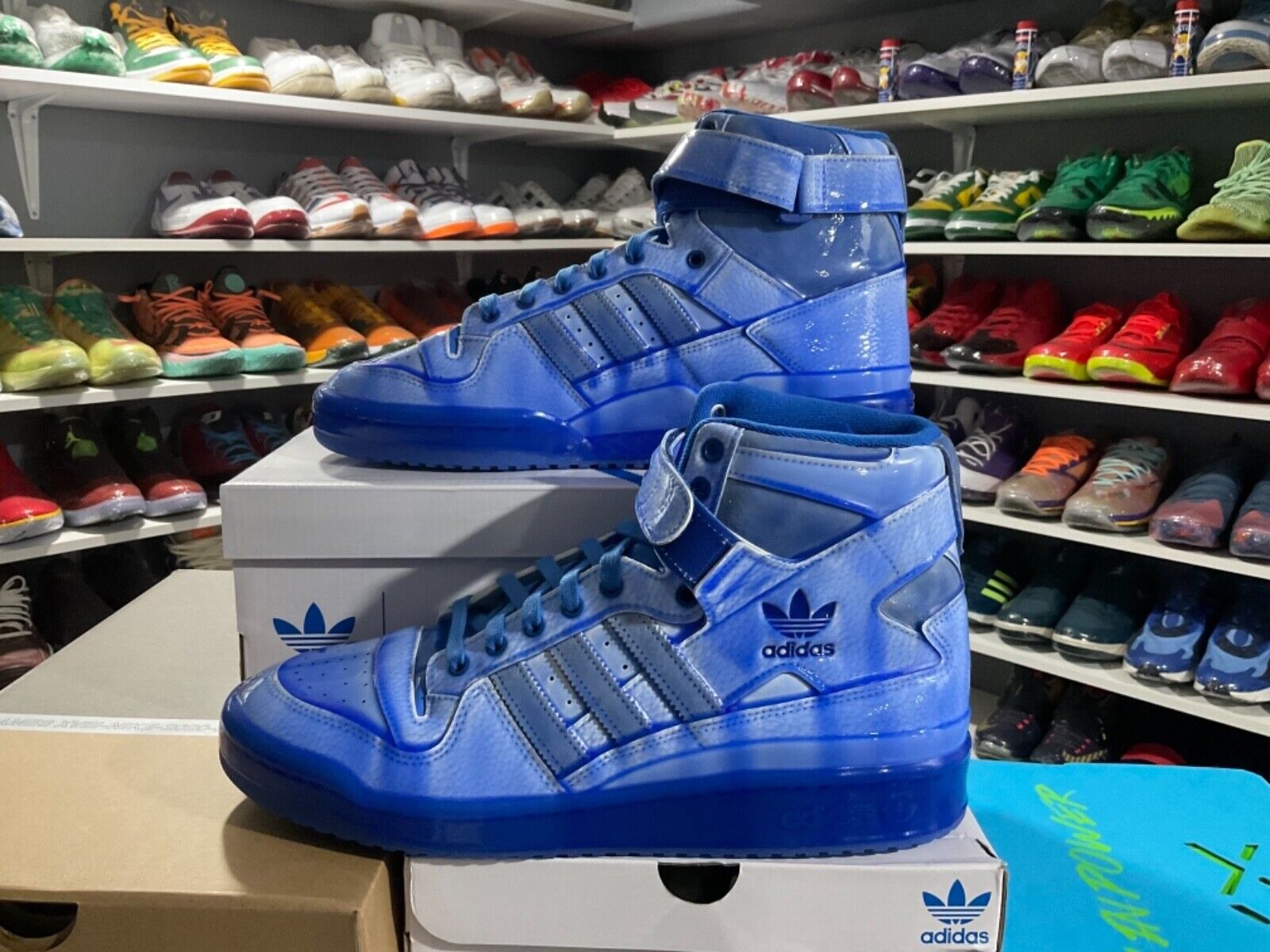 Size 11.5 - adidas Forum x Jeremy Scott Dipped - Blue for online |