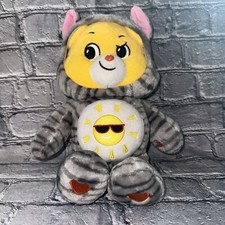EUC Funshine Care Bears 12  Bear Kitty Cat Hoodie Friends Collect Plush 2021