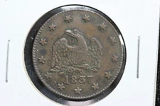 1837 Sam Maycock Pencil Case Manufacturers Hard Times Token 4H09