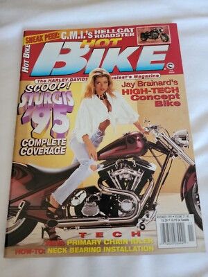 1995 November Hot Bike magazine C.M.I's Hellcat roadster Sturgis '95 (CP308)