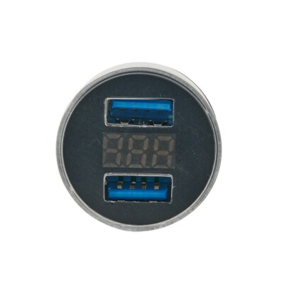Dual 2 Ports 3.1a USB Car Auto Cigarette Charger Lighter Digital LED Voltmeter