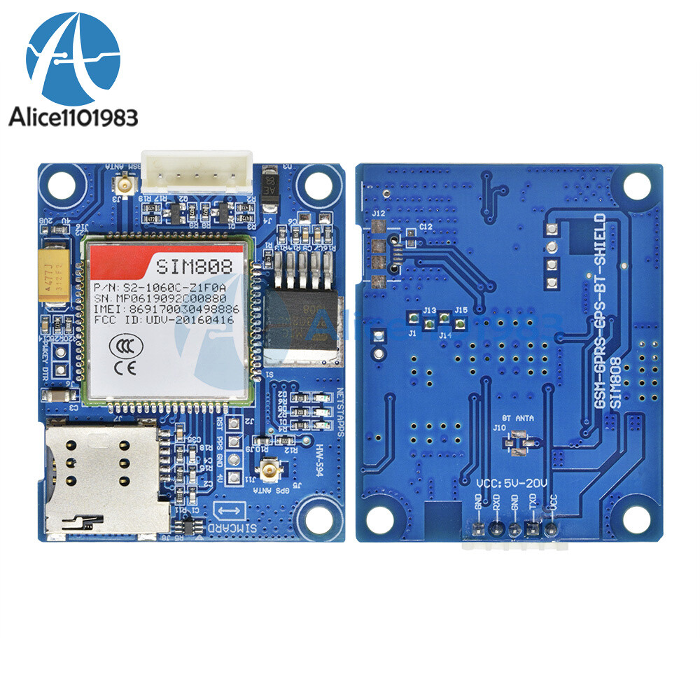 Sim808 Modulo Gsm Gprs Scheda Di Sviluppo Gps Ipx Sma Con Antenna Gps Raspberry Sim808 Modulo Gsm Gprs Scheda Di Sviluppo Gps Ipx Sma Con Antenna Gps Raspberry