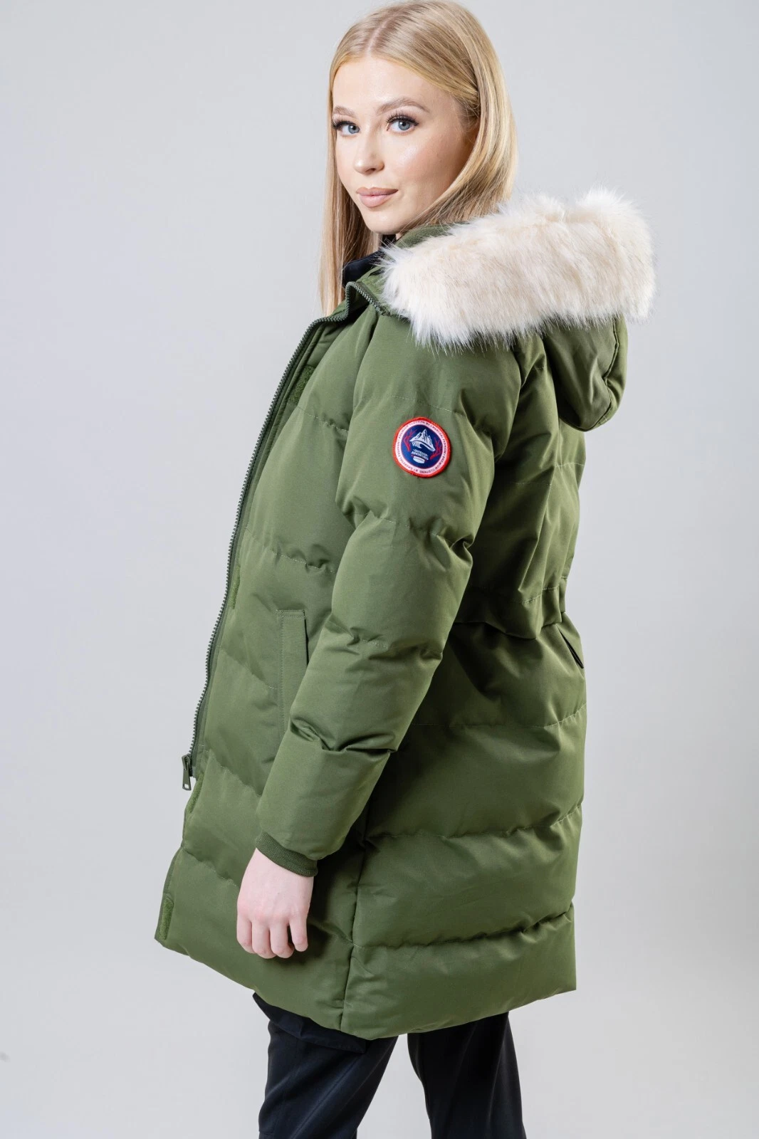 CANADA GOOSE Parka esterno artico alla moda antracite donna premium resistente all'acqua (NERO)