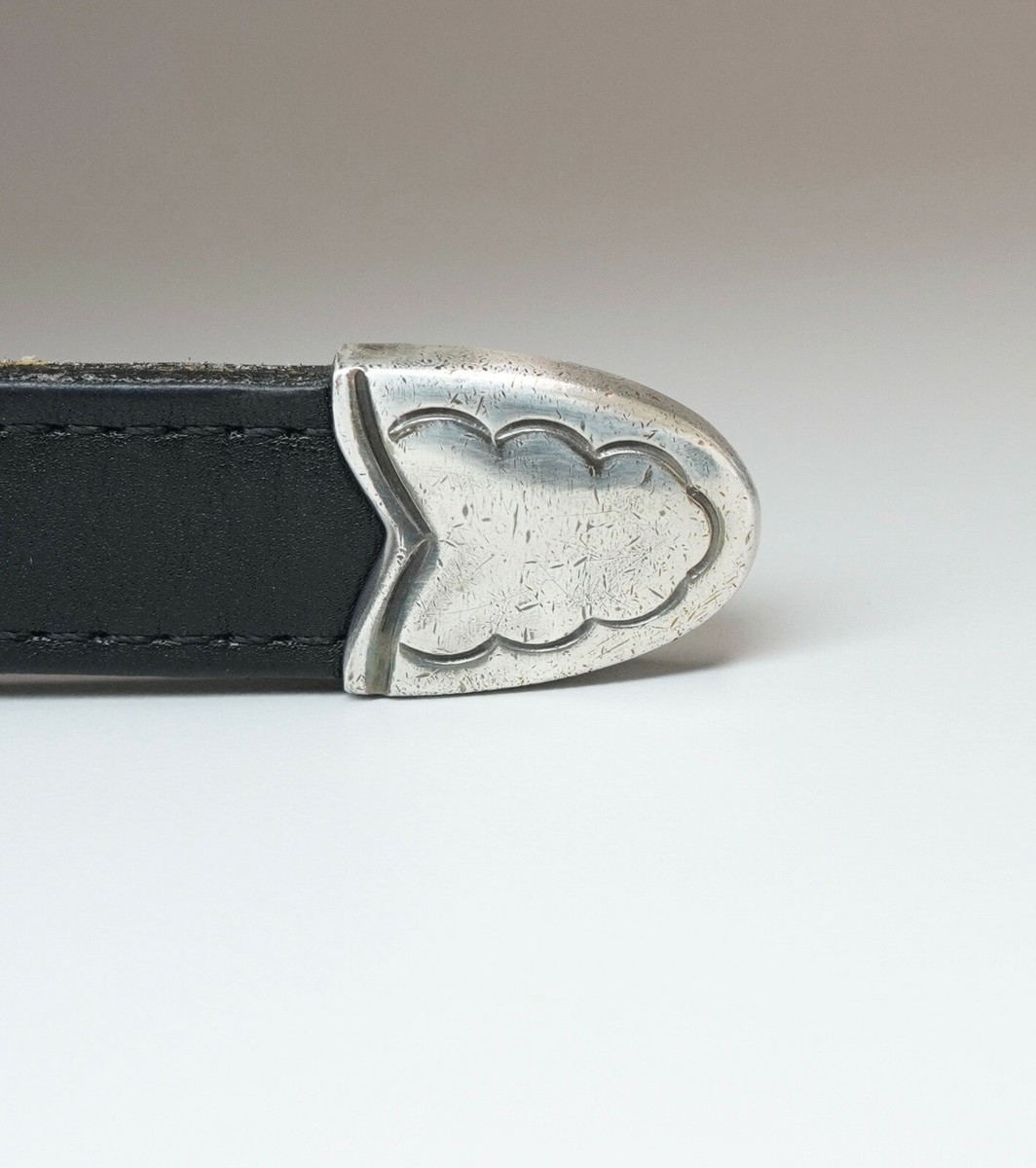3Piece Silver Buckle Belts(BLACK×NICKEL) TORY LEATHER - 【残りわずか】3-Piece Silver Buckle Belts