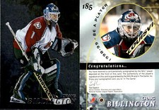 1998-99 Be A Player Autographs #185 Craig Billington - NM-MT