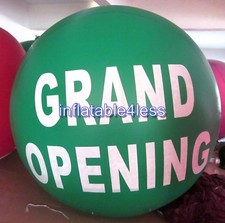 GRAND OPENING 7ft GREEN Advertising Round Air or Helium Balloon Ball SPHERE