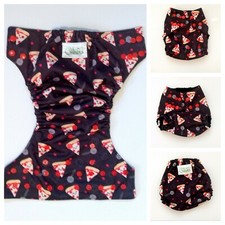 One Size Pizza Sunday Pocket Diaper