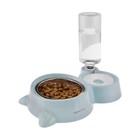 2 In1 Pet Feeder Food and Water Dispenser Suitable for Cats and Dogs,