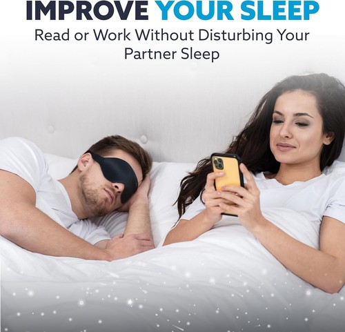 3D Sleep Eye Mask Comfortable Lightweight Sleeping Mask for Mans or Women's UK - Picture 3 of 5
