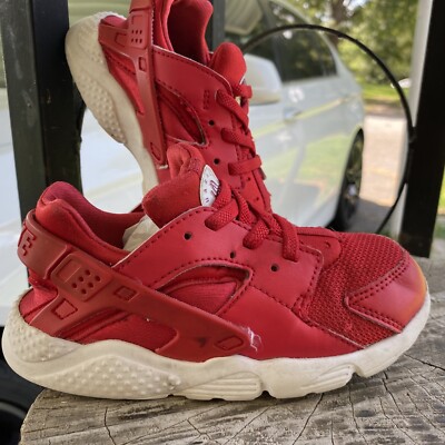 Red Nike Shoes Huaraches Kids Red Nike Kids Huarache Run 
