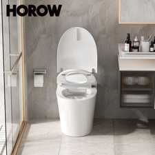 Modern One Piece Toilet Elongated Electric Toilets Dual Flush with Heated Seat