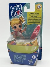NIP Hasbro Baby Alive Powdered Doll Food Refills 5 Packets and Spoon