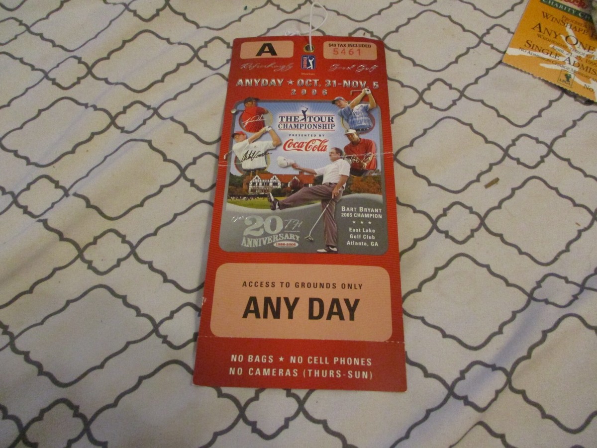 PGA THE TOUR CHAMPIONSHIP EAST LAKE GOLF CLUB COCA COLA 20TH ANN