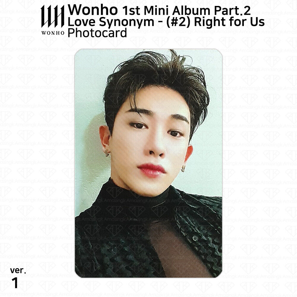 Wonho 1st Mini Album Love Synonym #2 Right for US Official Photocards  Select