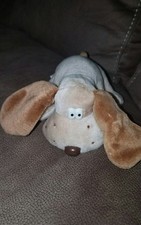 Vintage Tara Toys Plush Tan KK Kennel Kuddlees Dog EXCELLENT 6"