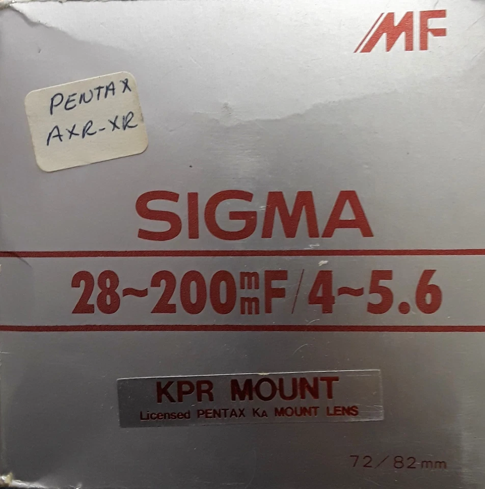 Sigma 28-200mm/f4-5.6 Macro Lens for Pentax KA/KPR Mount (BRAND NEW!) - Image 4 of 4