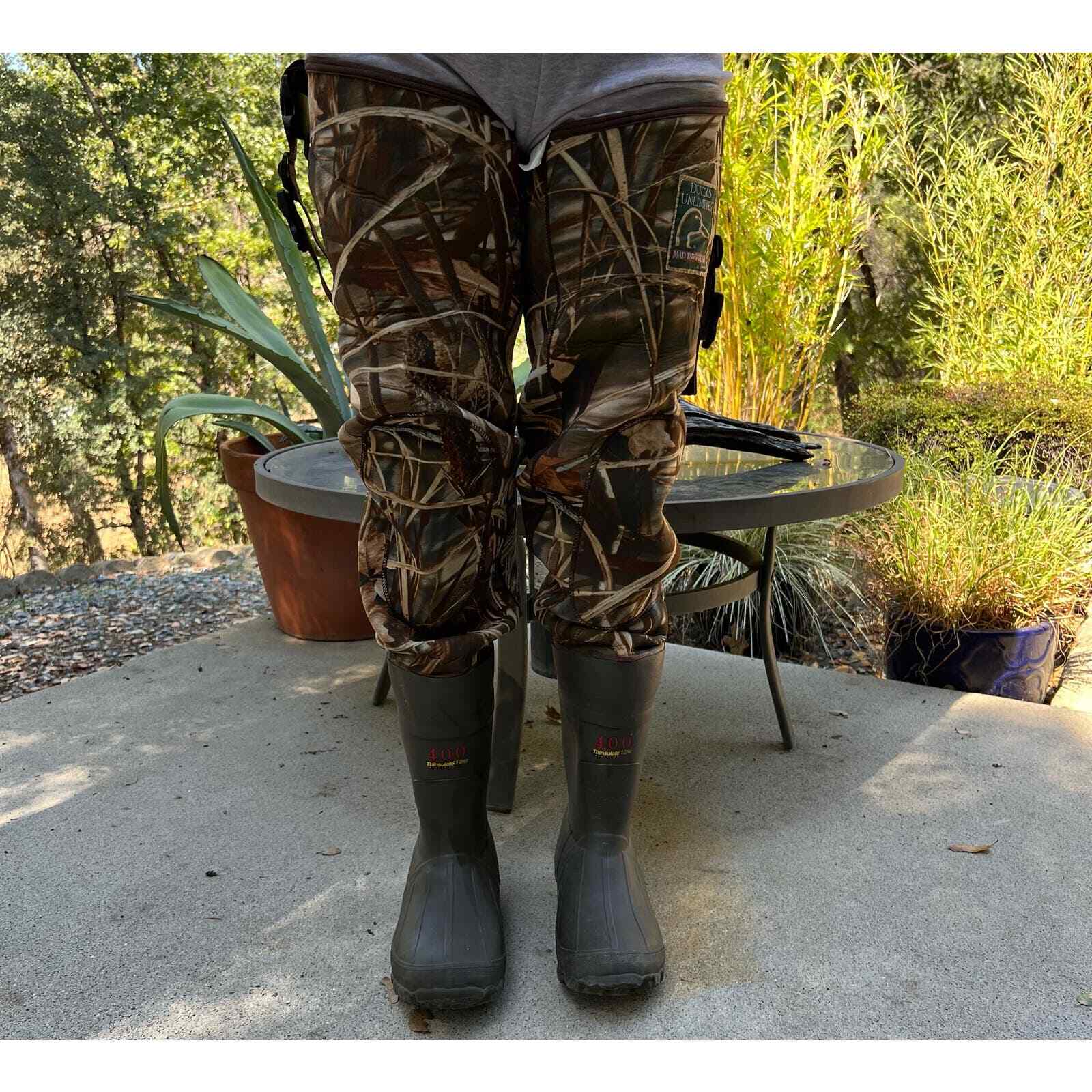 Ducks Unlimited Rubber Boot Waders Mens Size 7 eBay