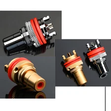 4pc Female RCA Terminal Amplifier Jack Socket for HiFi Audio Video Connector DIY