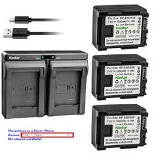 Kastar Battery Dual USB Charger for Canon BP-809 & Canon VIXIA HF11 HF 11 Camera