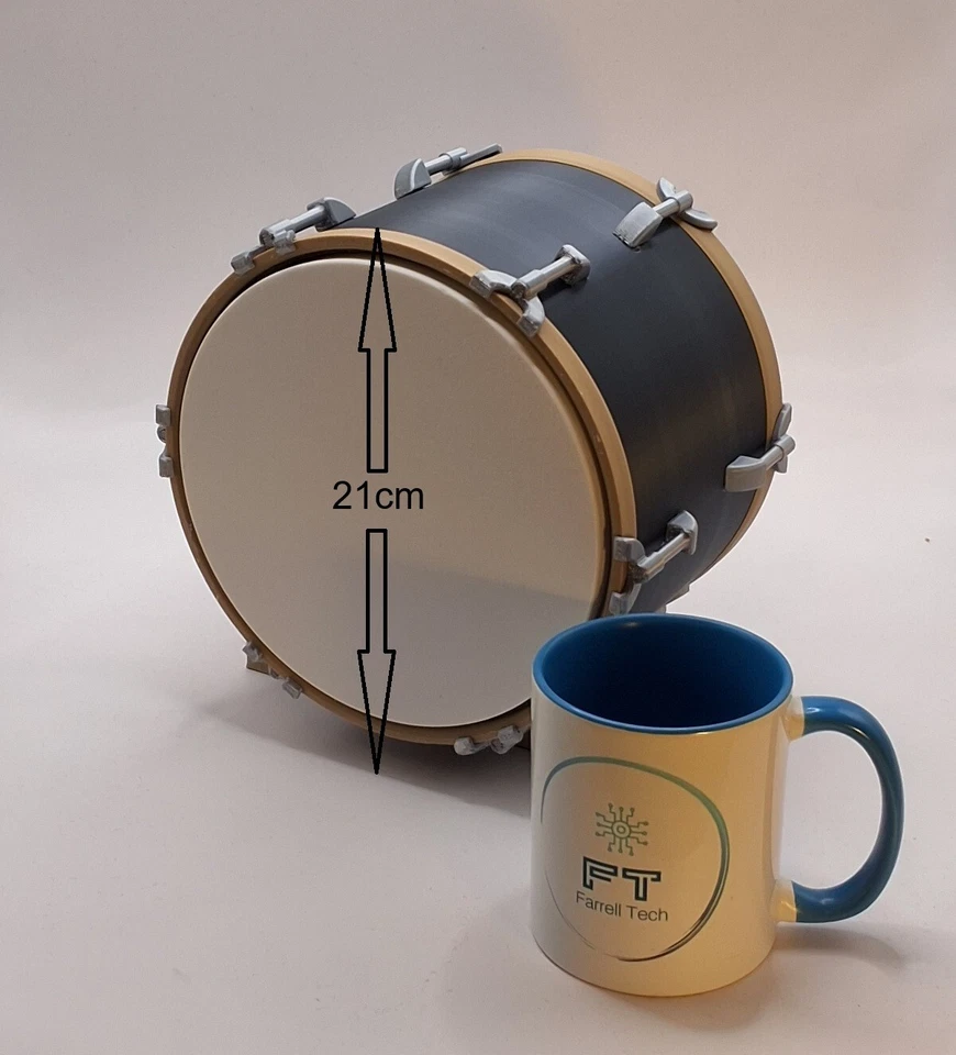 Pink Floyd ‘Dark Side of the Moon’ Drum Head Table Light - Home Decor - Gift - Image 3 of 4