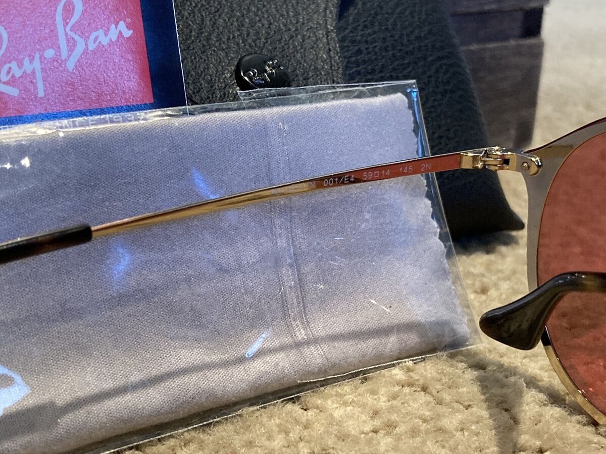 Ray Ban Women's Sunglasses Blaze Round Pink Gold RB3574N RB Ray Ban Women's Sunglasses Blaze Round Pink Gold RB3574N RB
